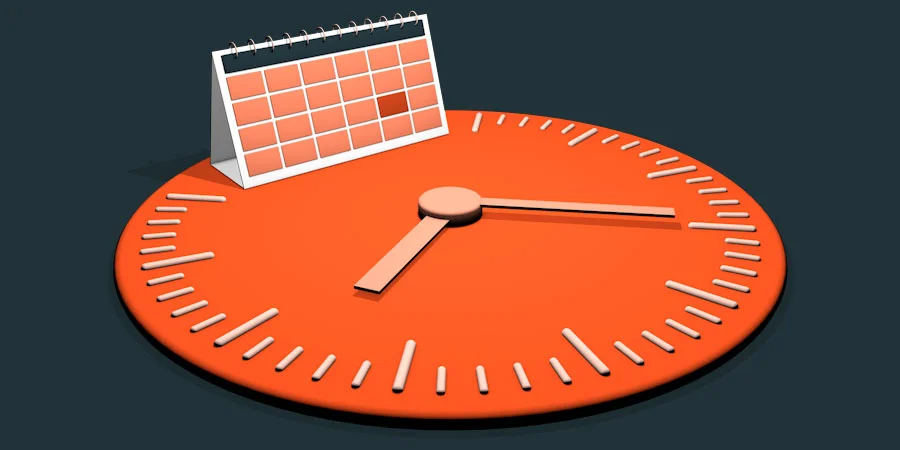 project watch calendar and watch: animation production timespan